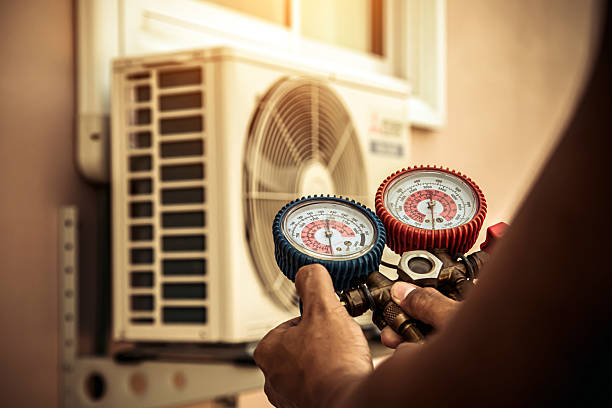 Professional Hvac technician working in Poland, IN